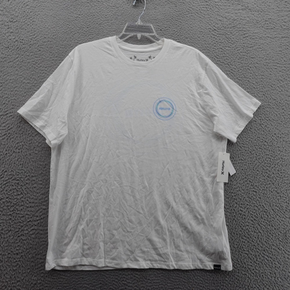 Hurley Everyday Tee Shirt XL White Graphic Logo Cotton Men Ultra Soft Casual NWT